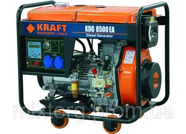 Дизельний генератор KRAFT KDG7500E для дому.