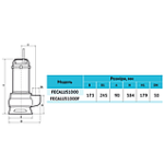 Дренажно-фекальний насос FECALUS1000F "rudes" для води.