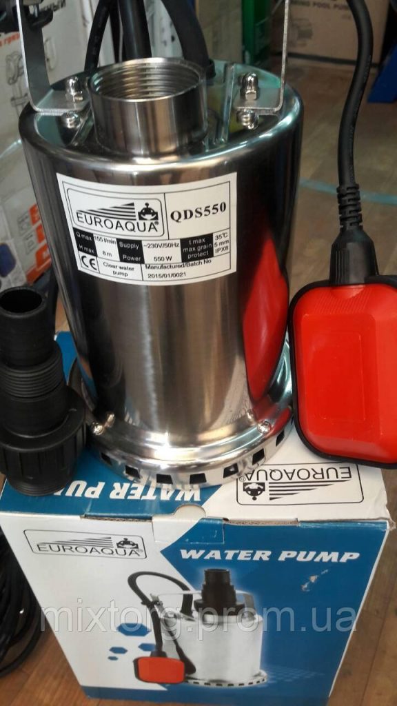Насос дренажний заглибний EUROAQUA QDS — 550.