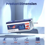 Аккумулятор Timeusb LiFePO4 24V/100AH (2560W*h) (литий-железо-фосфатный аккумулятор для ИБП (UPS)) - Зображення 4