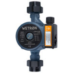 Насос циркуляційний 65Вт Hmax 4м Qmax 63л/хв Ø1 1/2" 180мм + гайки Ø1" WETRON (774512) - Зображення 2