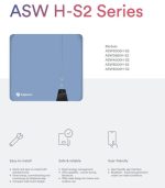 Комплект 5+5кВт kW Гібридний низьковольтний інвертор Solplanet ASW5000H-S2 1 шт Низьковольтна батарея Solplanet ASW5120-LB-E 1 шт - Зображення 2